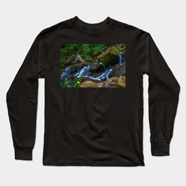 mountain stream Long Sleeve T-Shirt by likbatonboot